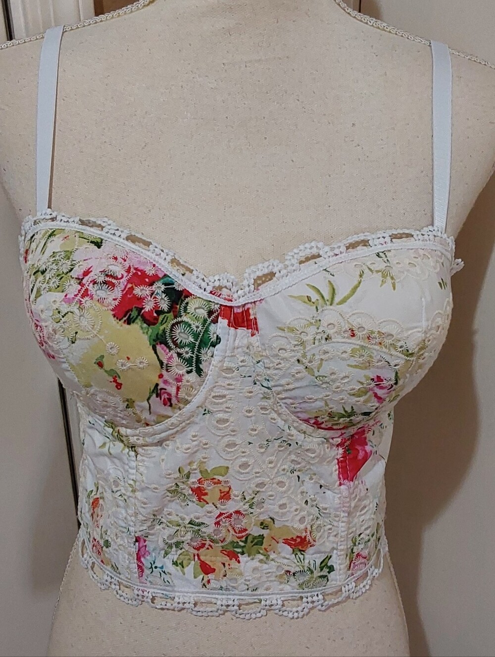 🌺 NWOT J. NNA Floral Lace Bustier